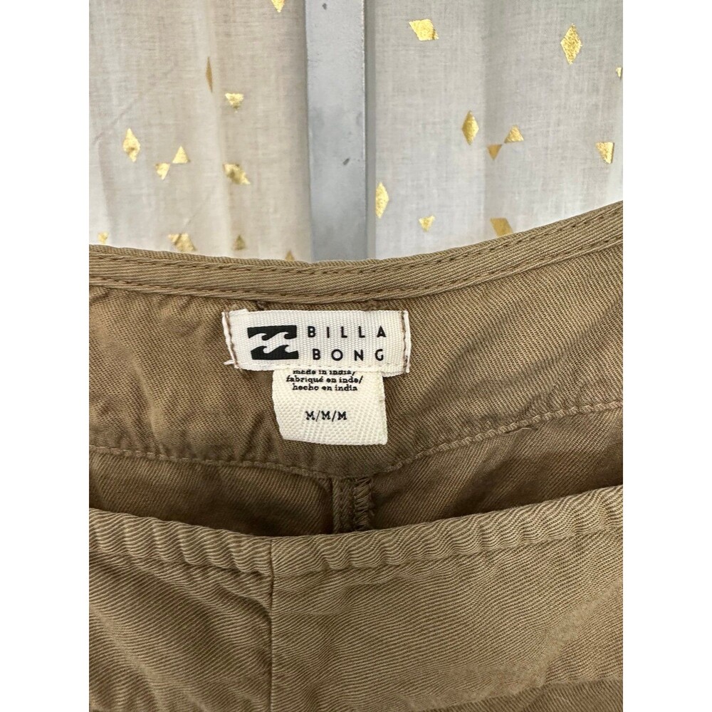 Billabong Wild Pursuit Adjustable Tie Front Straps Short Dungarees Romper M - Picture 9 of 11